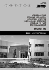 REHM BOOSTER 140 Instrucciones De Servicio