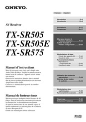 Onkyo TX-SR505E Manual De Instrucciones