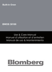 Blomberg BWOS 30100 Manual De Uso & Mantenimiento