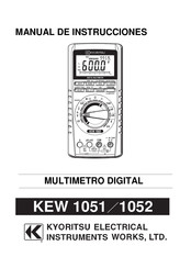 Kyoritsu Electrical Instruments Works KEW 1051 Manual De Instrucciones