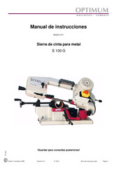 Optimum S 100 G Manual De Instrucciones