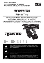 Max TWINTIER RB441T Manual De Instrucciones E Instrucciones De Seguridad