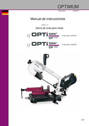 Optimum OPTIsaw SP 11V Manual De Instrucciones