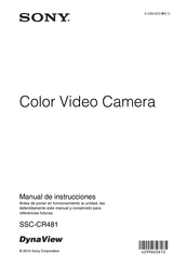 Sony SSC-CR481 Manual De Instrucciones