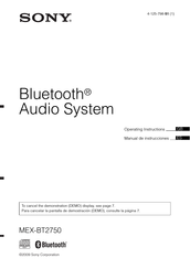 Sony MEX-BT2750 Manual De Instrucciones