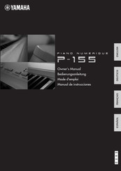 Yamaha P-155 Manual De Instrucciones