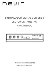 Nevir NVR-2555DUC Manual De Instrucciones