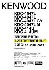 Kenwood KDC-4047UM Manual De Instrucciones