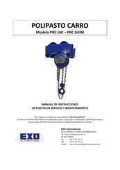 Exo PRC GKI 030 Manual De Instrucciones  De Puesta En Servicio Y Mantenimiento