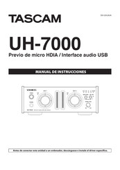 Tascam UH-7000 Manual De Instrucciones