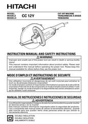 Hitachi CC 12Y Manual De Instrucciones E Instrucciones De Seguridad