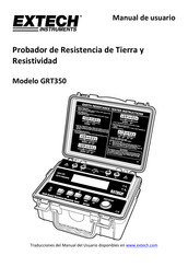 Extech Instruments GRT350 Manual De Usuario