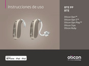 Oticon BTE PP Instrucciones De Uso