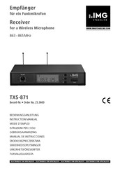 IMG STAGELINE BXL-DR10 Manual De Instrucciones