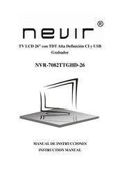 Nevir NVR-7082TTGHD-26 Manual De Instrucciones