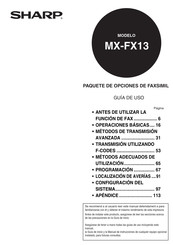 Sharp MX-FX13 Guía De Uso