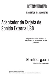 StarTech.com ICUSBAUDIO7D Manual De Instrucciones