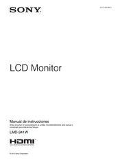 Sony LMD-941W Manual De Instrucciones