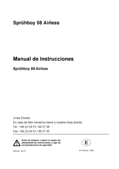 Boyens Backservice Spruhboy 08 Airless Manual De Instrucciones