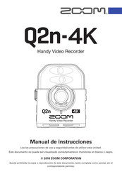 Zoom Q2n-4K Manual De Instrucciones