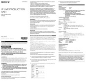 Sony NXL-IP55 Manual De Instrucciones