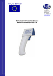 Pce Instruments PCE-CT 24 Manual De Instrucciones