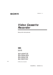 Sony SLV-L60HF MX Manual De Instrucciones