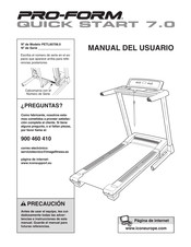 Pro-Form QUICK START 7.0 Manual Del Usuario