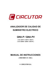 Circutor QNA-P Manual De Instrucciones