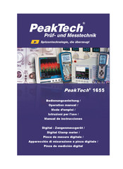 PeakTech 1655 Manual De Instrucciones