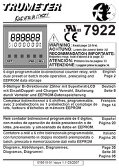 Trumeter 7922 Manual De Instrucciones