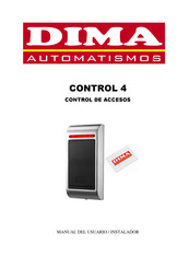 Dima Automatismos CONTROL 4 Manual Del Usuario / Instalador