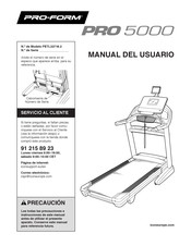 Pro-Form PRO 2000 PFTL 13118 Manual Del Usuario