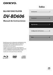 Onkyo DV-BD606 Manual De Instrucciones