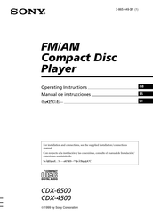 Sony CDX-4500 Manual De Instrucciones