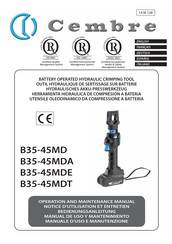 Cembre B35-45MDE Manual De Uso Y Mantenimiento