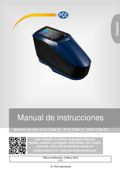 PCE Instruments PCE-CSM 20 Manual De Instrucciones