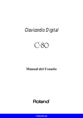 Roland C-80 Manual Del Usuario