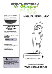 ProForm E-MOTION2 Manual De Usuario