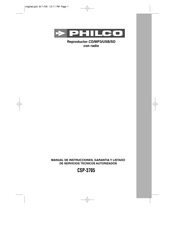 Philco CSP-3705 Manual De Instrucciones