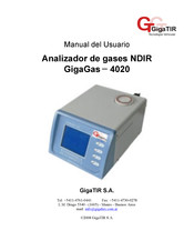 GigaTIR GigaGas-4020 Manual Del Usuario