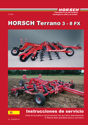 horsch Terrano 8 FX Instrucciones De Servicio