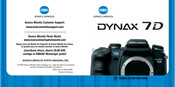 Konica Minolta DYNAX 7D Manual De Instrucciones