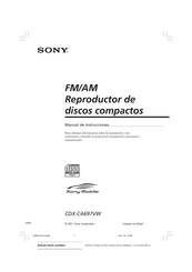 Sony CDX-CA697VW Manual De Instrucciones