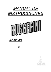 Ruggerini R 10 Manual De Instrucciones