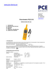 Pce Group PCE-310 Instrucciones De Uso