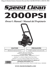 Speed Clean 2000PSI Instrucciones De Uso