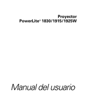 Epson PowerLite 1915 Manual Del Usuario