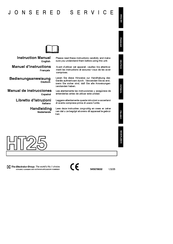 Jonsered HT25 Manual De Instrucciones