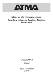 Atma LI 848 Manual De Instrucciones